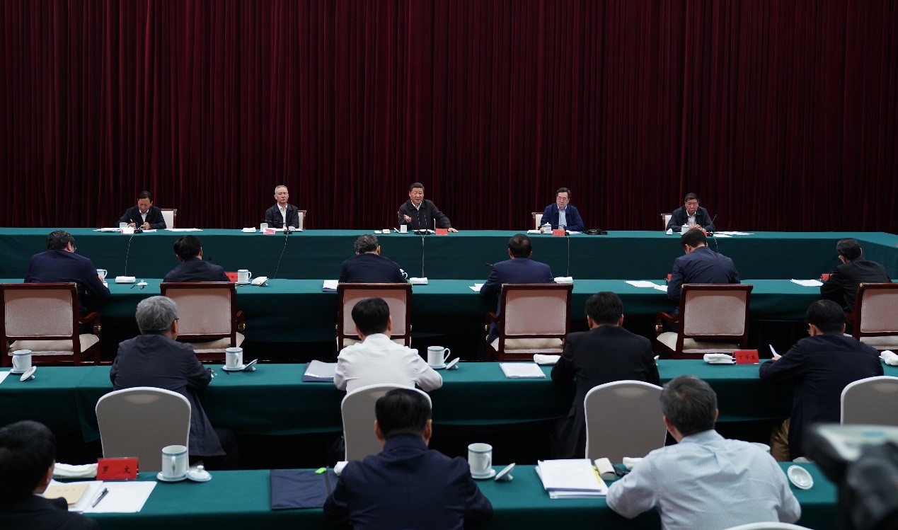 2019年5月20日至22日，中共中央總書記、國家主席、中央軍委主席習(xí)近平在江西考察，主持召開推動中部地區(qū)崛起工作座談會并發(fā)表重要講話。新華社記者 謝環(huán)馳 攝 